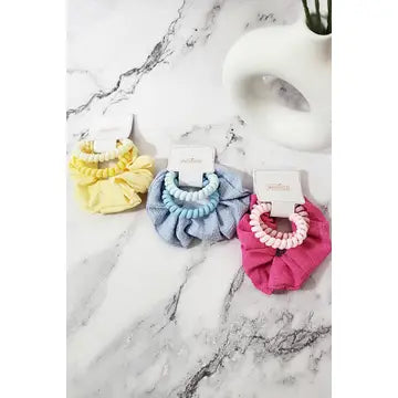 Scrunchie Phone Cord Hair Tie Set