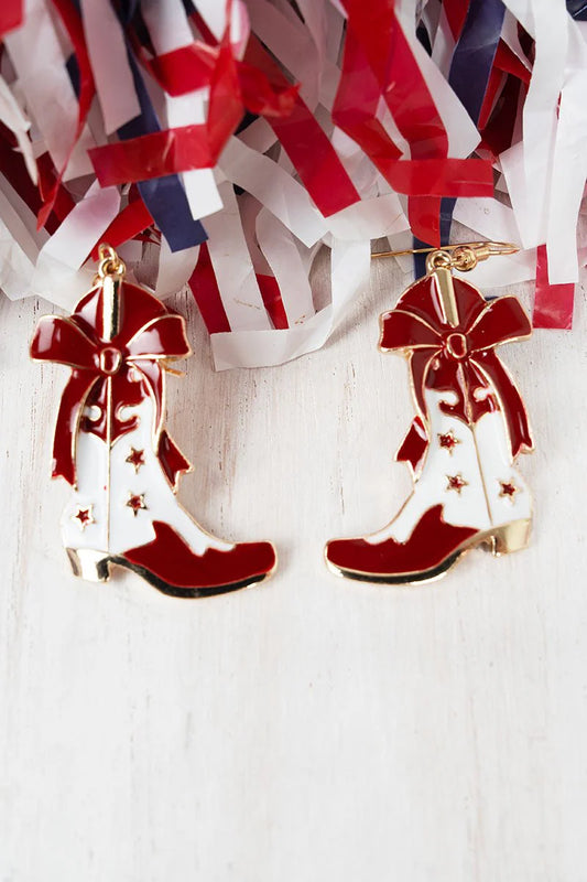 Sideline Spirit Boot Earrings