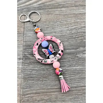 Silicone Beaded Keychain