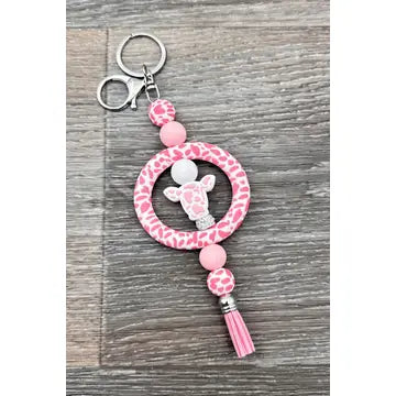 Silicone Beaded Keychain