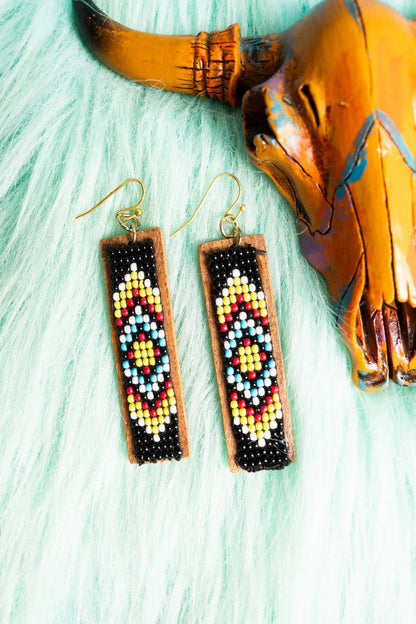 Sky Messa Seed Bead Earrings