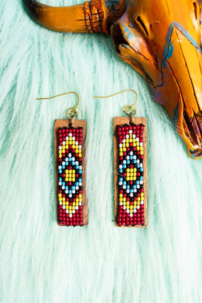 Sky Messa Seed Bead Earrings