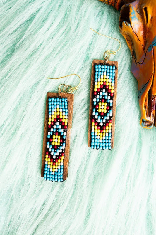 Sky Messa Seed Bead Earrings