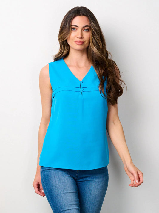 Sleeveless Front Detailed Tank Top