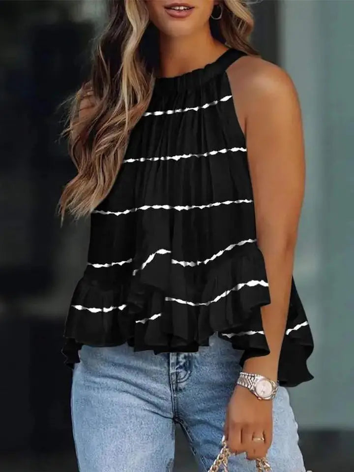 Sleeveless Ruched Top