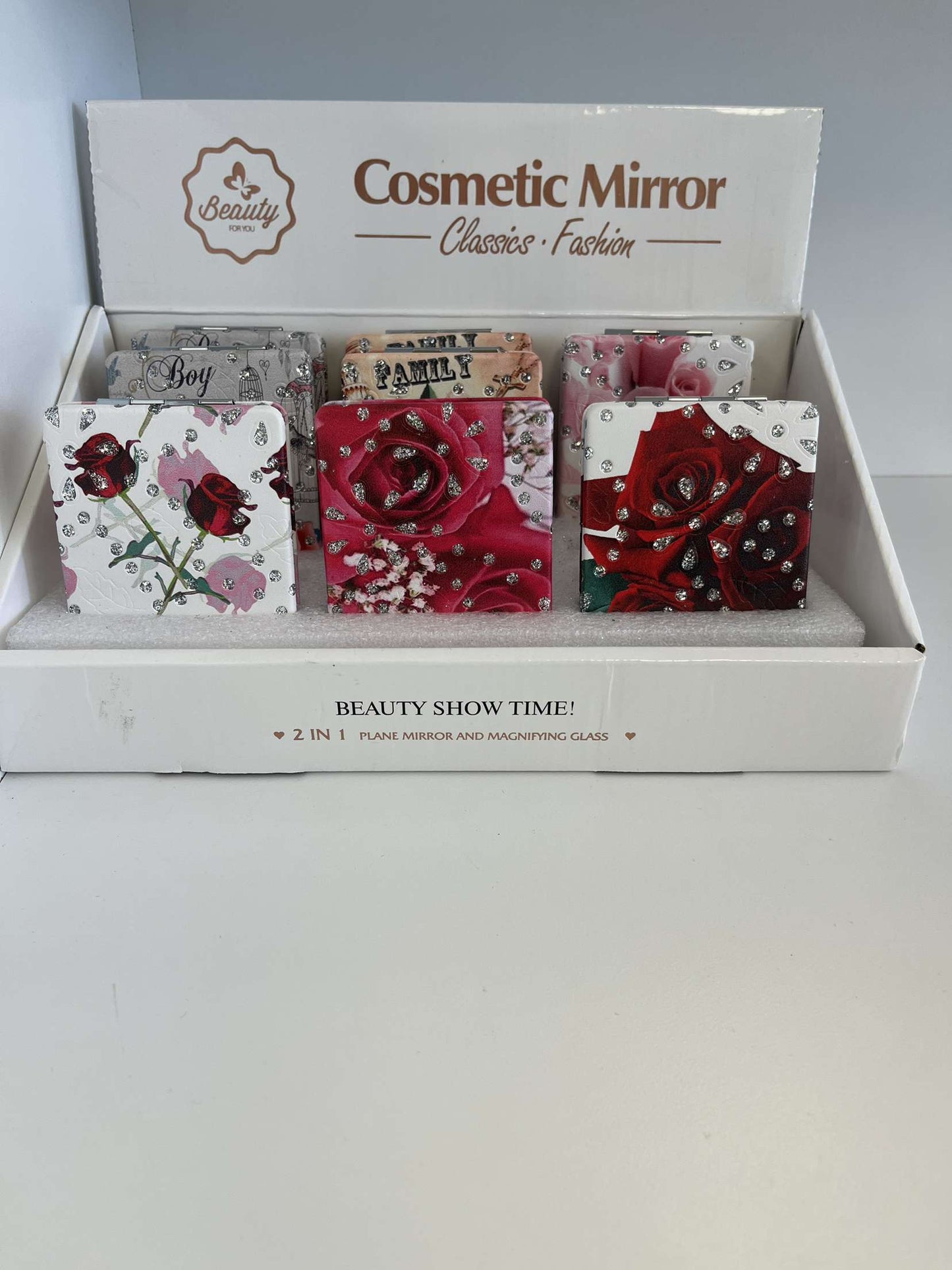 Cosmetic Mirror - Flowers