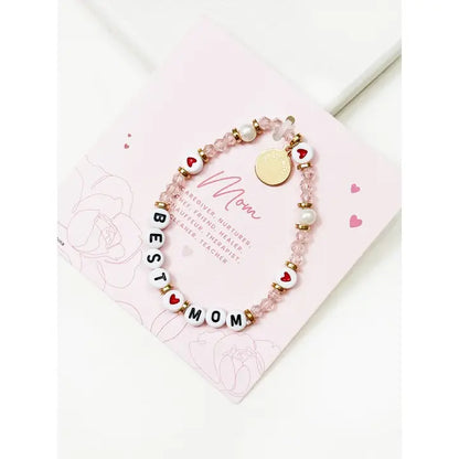 Soft Tone Best Mom Inspirational Bracelet
