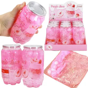 Sparkling Peach Soda Can Slime