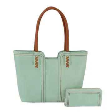 Stitch Detail Tote Set