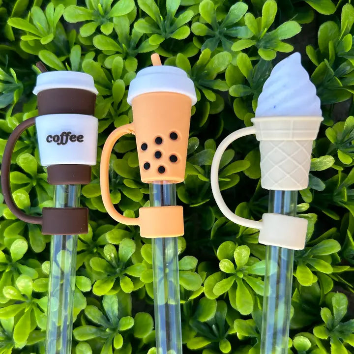 Straw Topper - Coffee Ice Cream