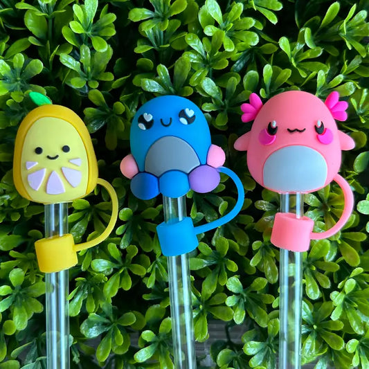 Straw Topper - Cute Stuffed Animal