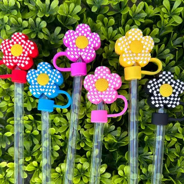 Straw Topper - Flower Power