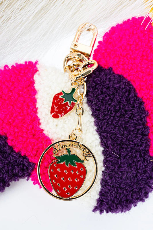 Strawberries Bag Charm