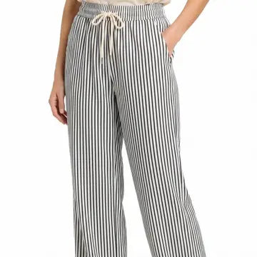 Stripe Straight Leg Pants - Misses