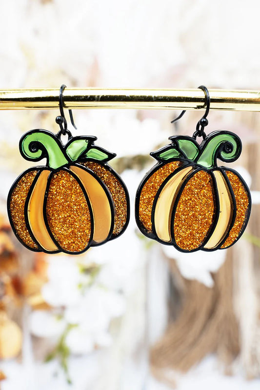 Sunlit Pumpkin Earrings
