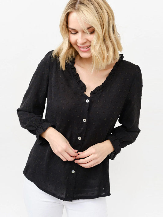 Swiss Button Up Blouse