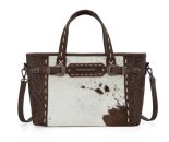 Trinity Ranch Hair On Tooled Tote Crossbody
