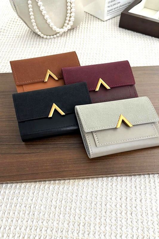 Vegan Leather Trifold Wallet