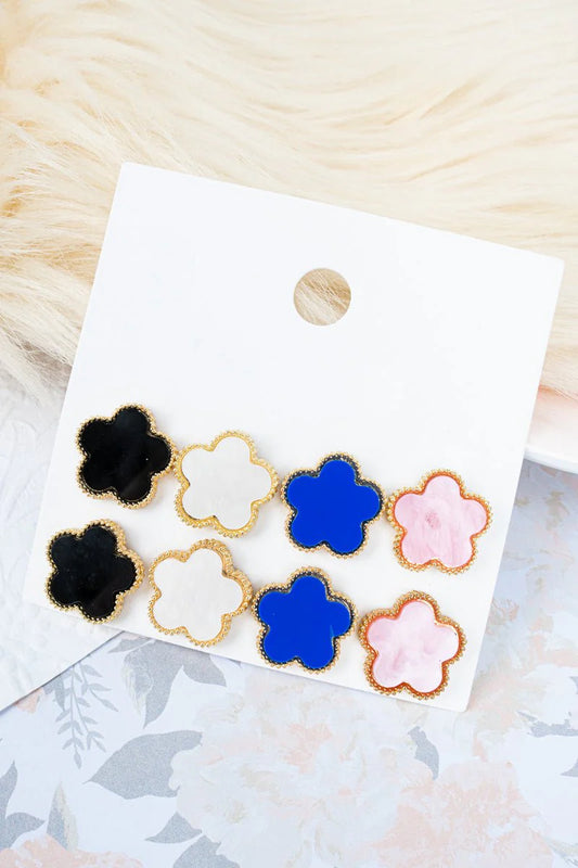 Viola Clover Earring Set