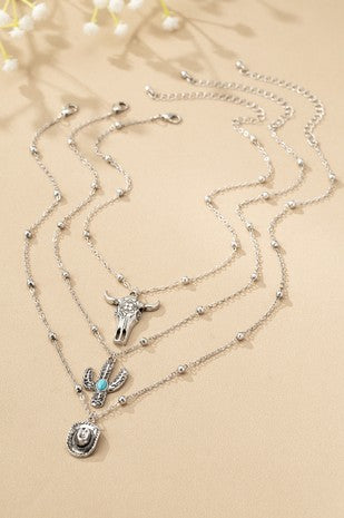Western 3 Layer Necklace
