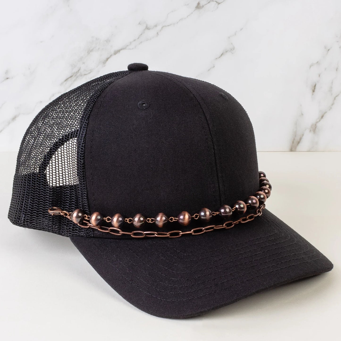 Western Beaded Trucker Hat Chain