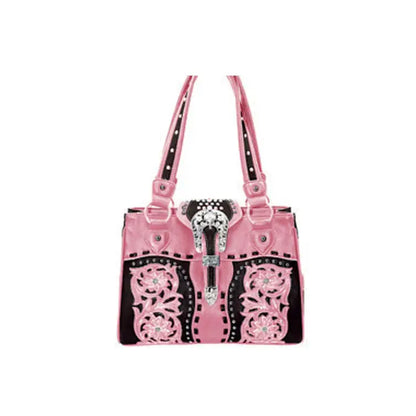 Western Buckle Lock Handbag
