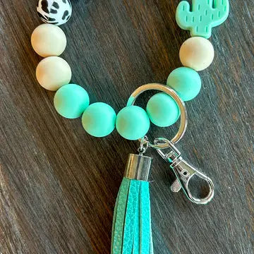 Western Cactus Keychain