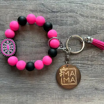 Western Mama Keychain Wristlet
