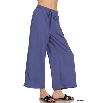 Wide Leg Pants W/ Pockets