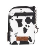 Wrangler Cow Print Mini Zip Card