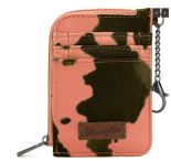 Wrangler Cow Print Mini Zip Card