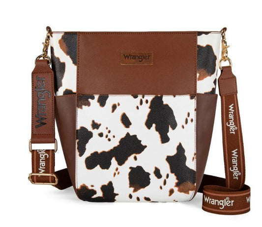 Wrangler Cow Print Shoulder Bag
