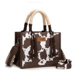 Wrangler Cow Print Tote Crossbody