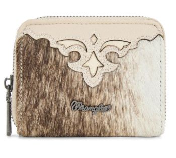 Wrangler Cowhide Zip-Around Wallet