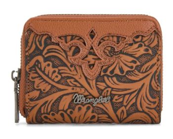 Wrangler Tooled Zip-Around Wallet