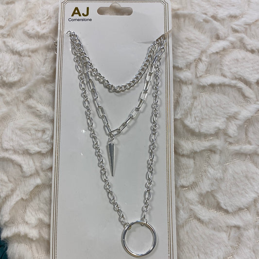 Lg Chain Circle Necklace